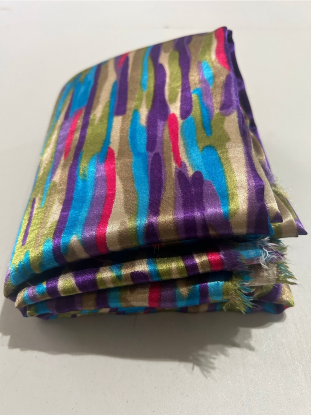 Fabric: 2 Yards 15” Colourful Satin Fabric